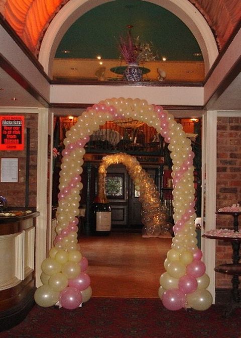 Champagne Arch Balloons rental