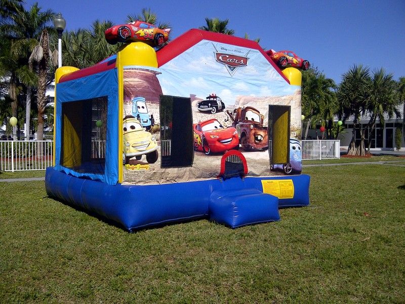 Disney Cars Bounce House rental in Miami, Broward and Palm Beach
