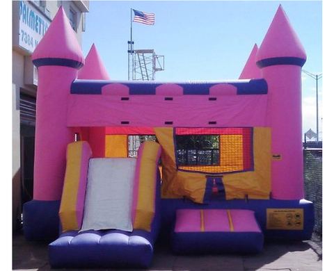Inflatable Combo 3-in-1 Castle Pink rental