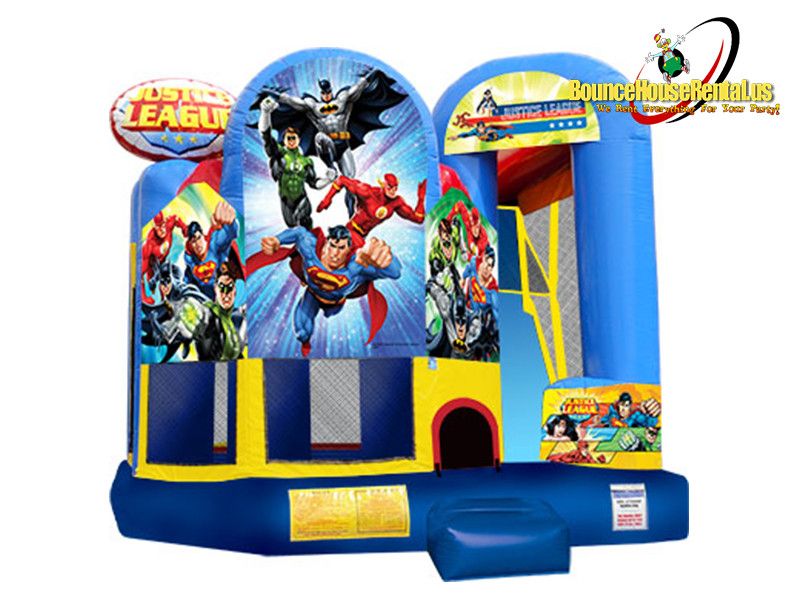 Justice League Combo Bounce House rental in Miami, Broward and Palm Beach