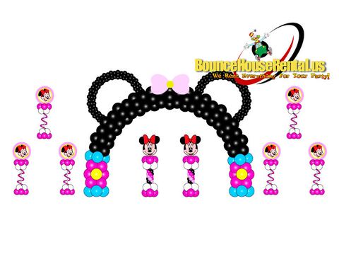 Minnie Ears balloon decoration package rental