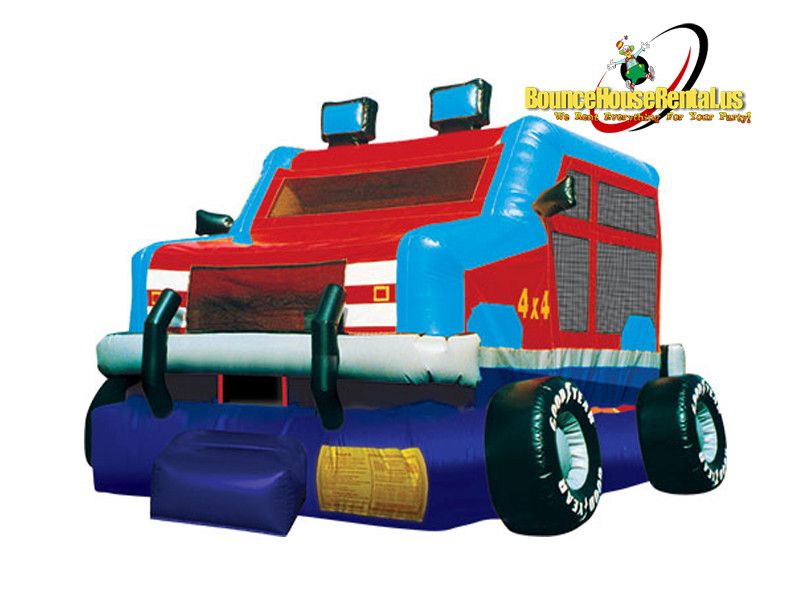Monster Truck Bounce House rental in Miami, Broward and Palm Beach
