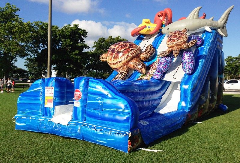 Sea Water Slide rental in Miami, Broward and Palm Beach