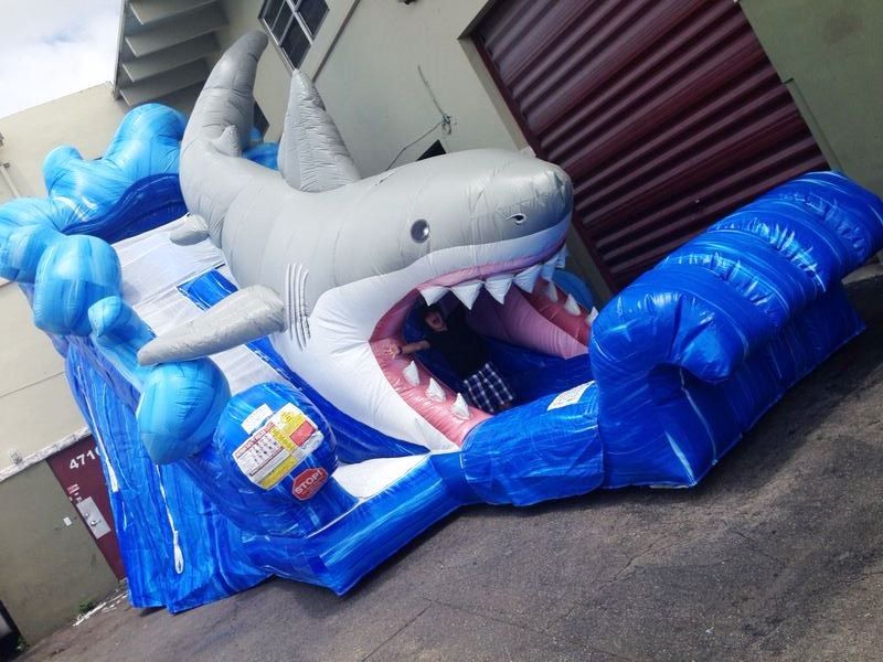 Shark Inflatable Slide rental in Miami, Broward and Palm Beach