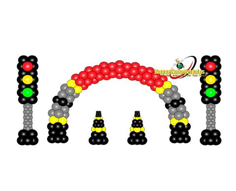 Traffic Light Balloons Decorations rental