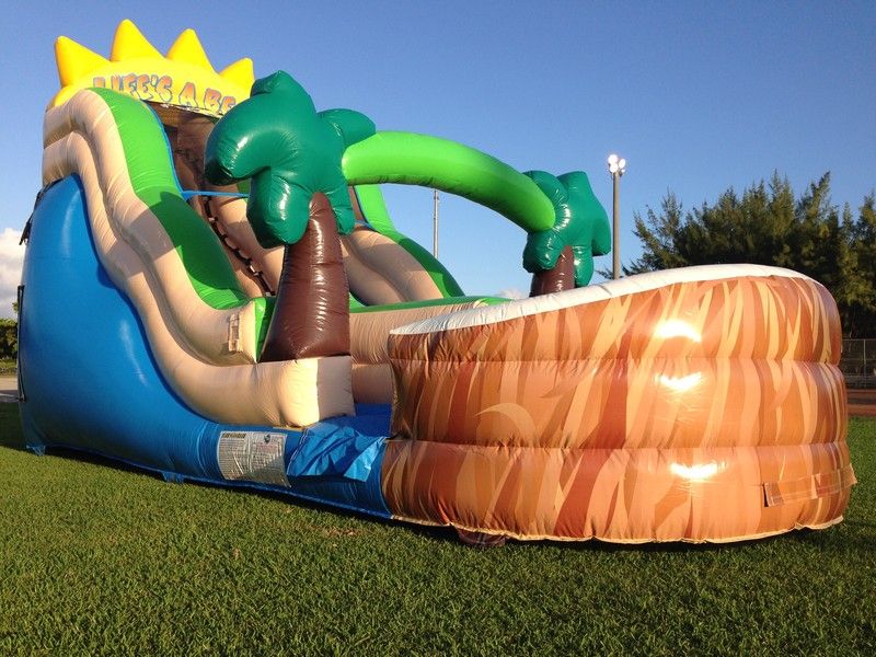Tropical Inflatable Slide rental in Miami, Broward and Palm Beach